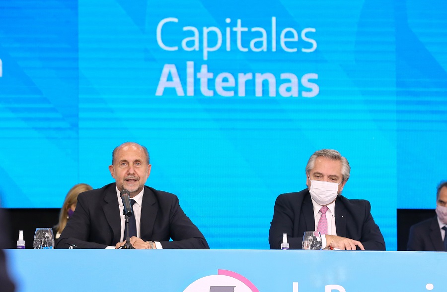Perotti y Fernández anunciaron obras por más de $76 mil millones 